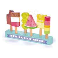 Drevené nanuky Ice Lolly Shop Tender Leaf Toys 6 druhov na stojane
