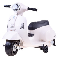 mamido  Detská elektrická motorka Vespa biela