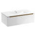 Kúpeľňová skrinka s umývadlom Naturel Stilla 80x30x45 cm biela STILLAD08005U1