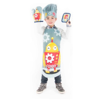 Bavlnená detská kuchynská súprava 4 ks Robot - Tiseco Home Studio