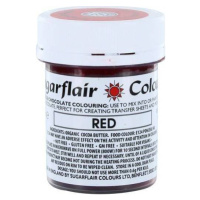 Farba do čokolády na báze kakaového masla Sugarflair Red (35 g) C302 dortis - Sugarflair