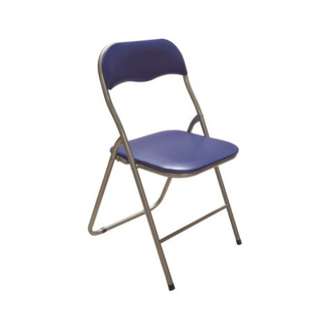 Skladacia stolička Foldus, modrá ekokoža% Asko