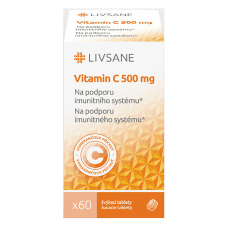 LIVSANE Vitamín C 500 mg 60 žuvacích tabliet