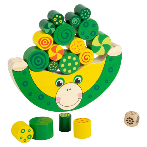 Dřevěná motorická hra KVAK zeleno-žlutá SMALL FOOT