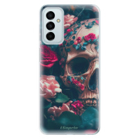 Odolné silikónové puzdro iSaprio - Skull in Roses - Samsung Galaxy M23 5G