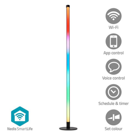Nedis WIFILD20RGBW - Stojacie Svetlo| Wi-Fi | Tube | 180 lm | RGBIC / Teplé až chladné biele | 2