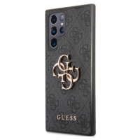 Plastové puzdro Guess na Samsung Galaxy S22 Ultra 5G S908 GUHCS22L4GMGGR 4G Big Metal Logo čiern