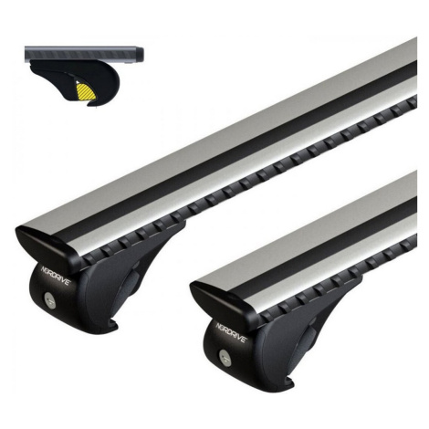 NORDRIVE SILENZIO RAIL, COMPLETE SET ALUMINIUM ROOF BARS - M - EVOS RA