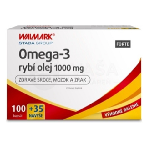 WALMARK Omega-3 rybí olej forte 1000 mg 100+35 kapsúl