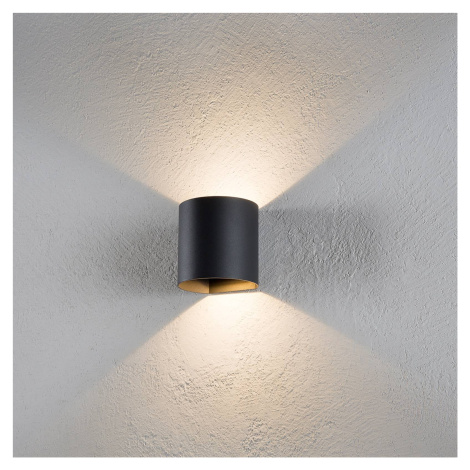 Vonkajšie LED svietidlo Dodd, okrúhle, antracitová Eco-Light