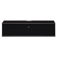 Čierny TV stolík v dekore jaseňa 89x22 cm Mistral – Hammel Furniture