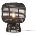 Čierna stolová lampa s ratanovým tienidlom (výška 30 cm) Tanami – Good&amp;Mojo