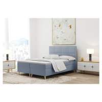 Expedo Čalúnená posteľ boxspring MOLIOSE + topper, 180x200, riviera 80