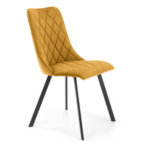Designová židle K450 hořčicová Halmar