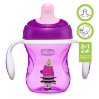 CHICCO Hrnček Training s držadlami 200 ml, fialový 6m+