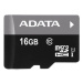 ADATA MicroSDHC pamäťová karta 16GB s adaptérom