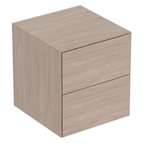 Geberit ONE - Bočná skrinka 5x5x5 cm, 2 zásuvky, dub 505.077.00.5