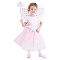 Detský kostým tutu sukňa ružová víla so svietiacimi krídlami e-obal