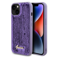 Guess Sequin Script Logo Zadný Kryt pre iPhone 13 Purple