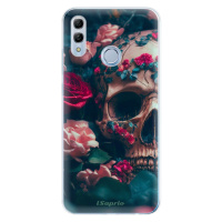 Odolné silikónové puzdro iSaprio - Skull in Roses - Huawei Honor 10 Lite