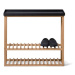Polica na topánky/úložný stolík s čiernou doskou z dubového dreva Wireworks Hello Storage