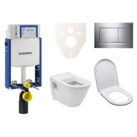 Cenovo zvýhodnený závesný WC set Geberit na zamurovanie + WC VitrA Integra vr. sedátka SIKOGE2V6