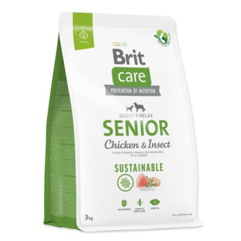 Krmivo Brit Care Dog Sustainable senior Chicken & Insoct 3kg