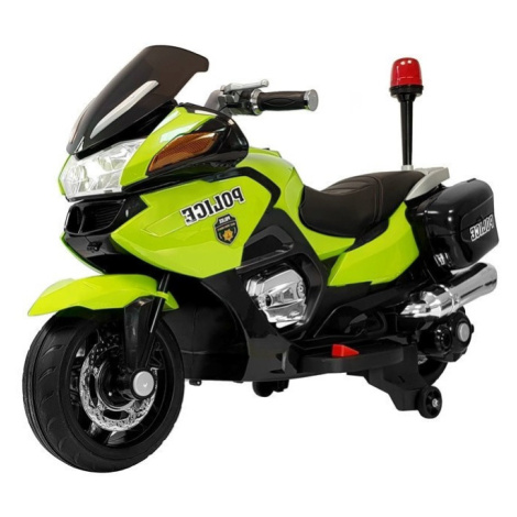 mamido Policajná motorka pre deti zelená