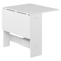 Rozkladací jedálenský stôl s bielou doskou 76x28 cm Papillon – TemaHome