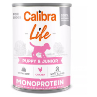 CALIBRA Life konzerva Puppy&Junior Chicken&rice pre šteňatá 400 g