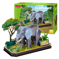 Puzzle 3D Zvierací kamaráti Slon - 42 dielikov