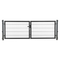 Dvojkrídlová brána Comfort z jednoduchého zváraného pletiva pozink. 80 x 300 cm