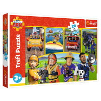 Trefl Puzzle 24 Maxi - Požiarnik Sam a priatelia / Prism A&D Fireman Sam