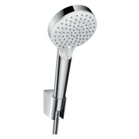 Hansgrohe Crometta, sprchový set 100 Vario EcoSmart 9l/min s hadicou 1600 mm, biela/chrómová, HA