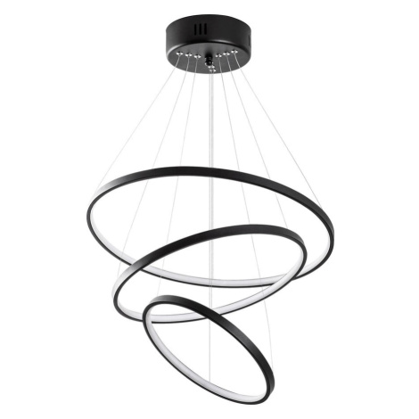 Čierne LED závesné svietidlo ø 50 cm Simit – Opviq lights