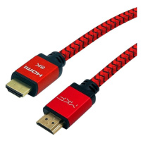 HDMI kábel MK Floria, 2.1, 8K, 1,5 m, textilný
