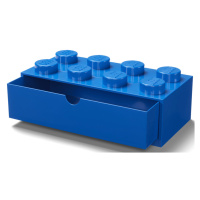 LEGO® stolný box 8 so zásuvkou - modrá