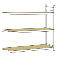 Regál s veľkým rozpätím, s drevotrieskovou doskou, výška 2000 mm SCHULTE