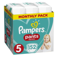 PAMPERS Pants 5 Active Baby Dry 152 ks (11-18 kg) MESAČNÁ ZÁSOBA - plienkové nohavičky