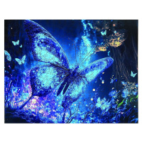 Epee Wooden puzzle Fluorescent Butterfly A3