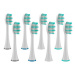 TRUELIFE Sonicbrush UV heads standard náhradné hlavice pre sonickú zubnú kefku biele 8 ks