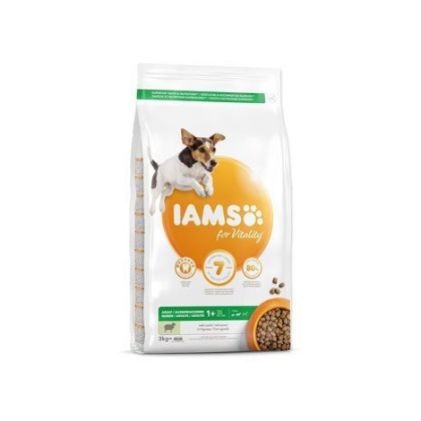 Iams Dog Adult Small&Medium Lamb 3kg zľava Eukanuba