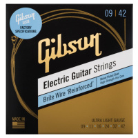 Gibson Brite Wire Reinforced Electric Gutar Strings Ultra-Light