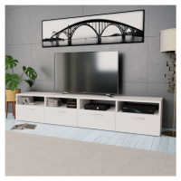 vidaXL TV stolíky, 2 ks, drevotrieska, 95x35x36 cm, biele