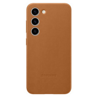 Samsung Leather Case Galaxy S23, Camel