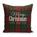 Súprava 4 vianočných obliečok na vankúš a behúň na stôl Minimalist Cushion Covers Tartan Christm