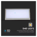 Záhradné LED nástenné svietidlo Soft L 20W, 3000K, 1000lm, IP65, sivé VT-8055 (V-TAC)