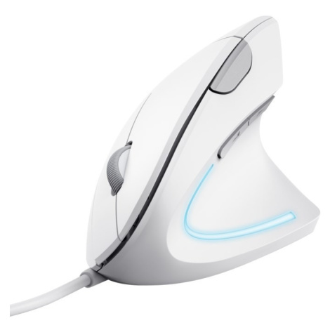 TRUST vertikálna myš Verto ergonomická myš, USB, biela