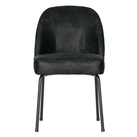 Čierne kožené jedálenské stoličky v súprave 2 ks Vogue – BePureHome