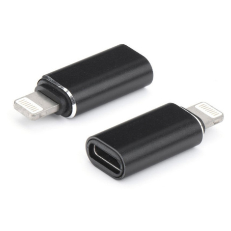 Adaptér, Lightning - konvertor USB Type-C, čierny